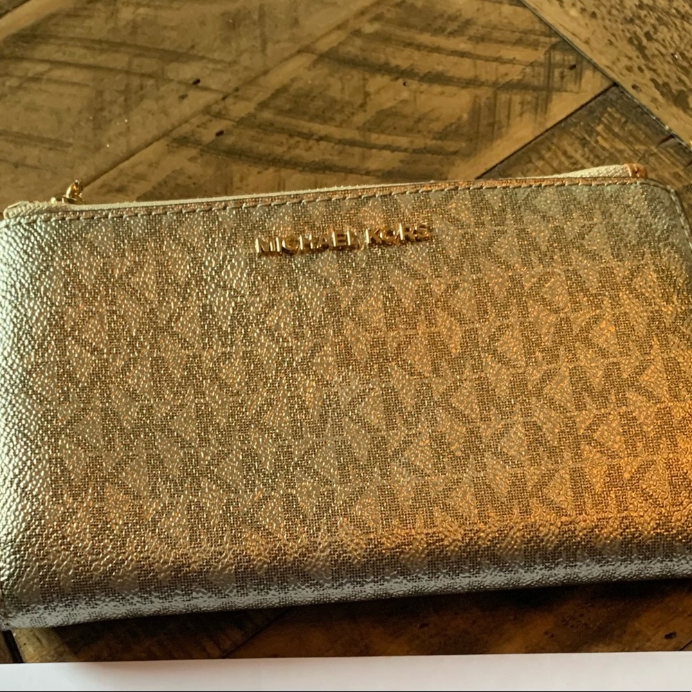 Michael Kors Gold Wristlet